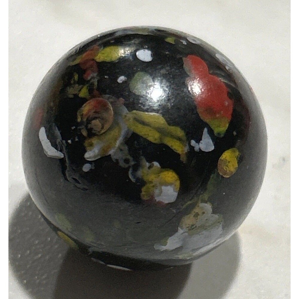 Doug Sweet confetti Handmade Art Glass Marble - 15/16" ESTATE SALE shooter